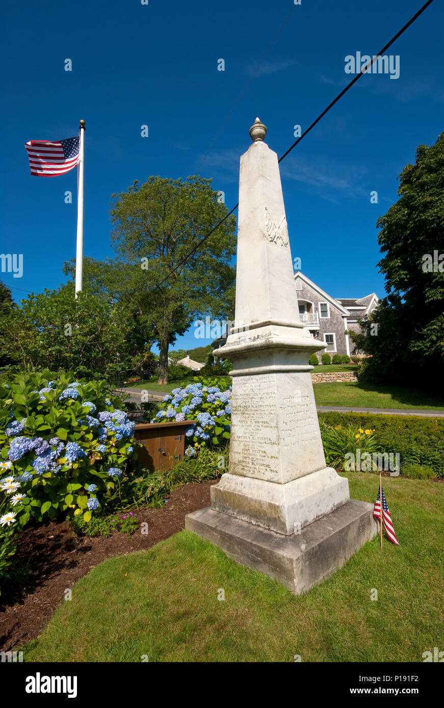 Civil War Memorial in Chatham, Barnstable County, Cape Cod ...