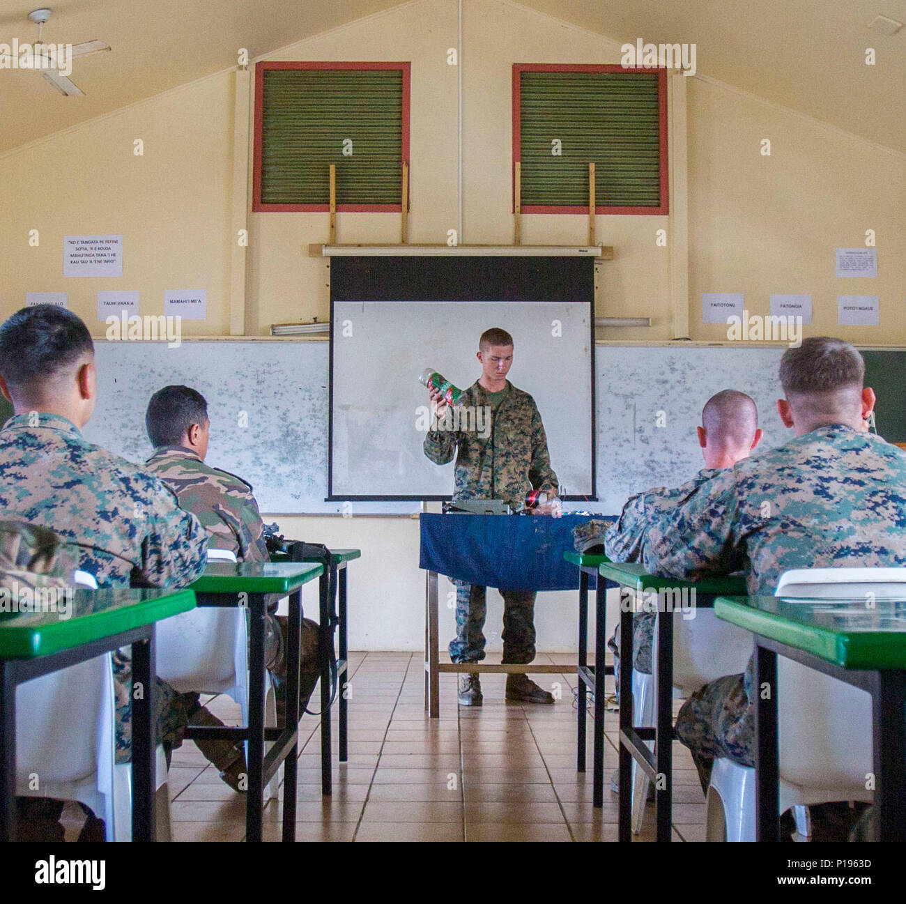 TALIAI, Tonga – U.S. Marine Lance Cpl. Aaron Kempster, a combat ...