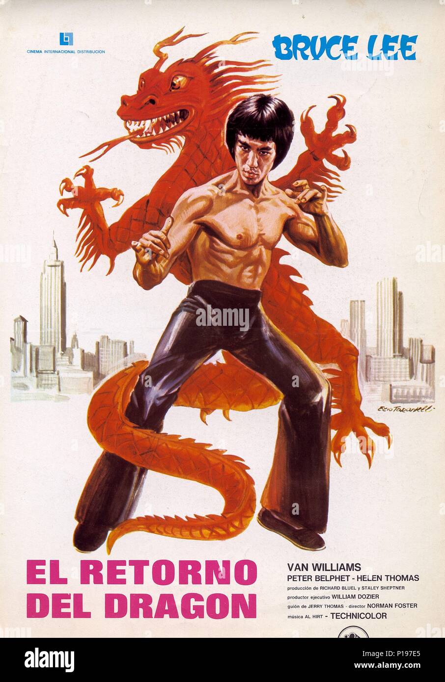 Way Of The Dragon Meng long guo jiang Bruce Lee movie poster print 6 1972  Antiquitäten & Kunst Sammeln & Seltenes LA2213474