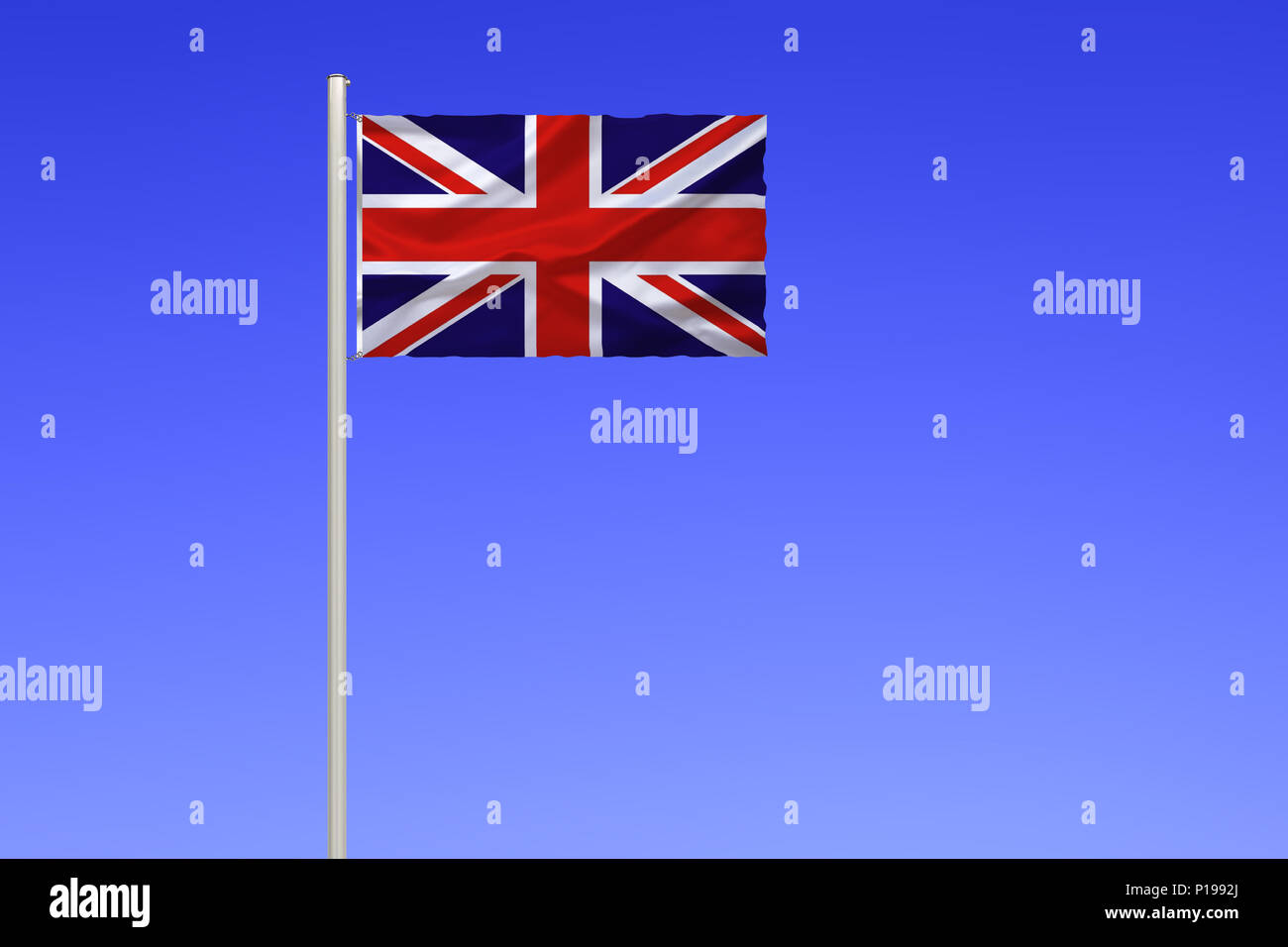 Flag of the United Kingdom, the United Kingdom,, Flagge von Grossbritannien, Vereinigtes Koenigreich, Stock Photo