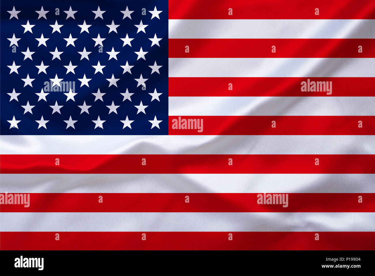 Flag of USA, United States of America,, Flagge von USA, Vereinigte Staaten von Amerika, Stock Photo