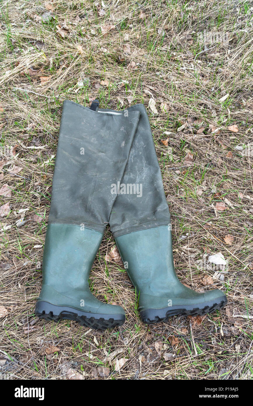 ag boots on grass