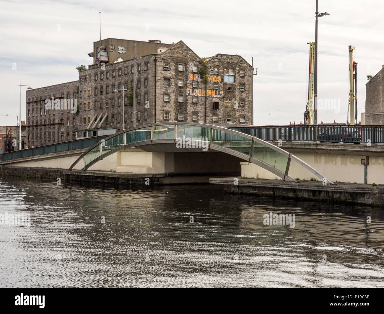 Dublin, Ireland September 17, 2016 Old warehouse buildings on the