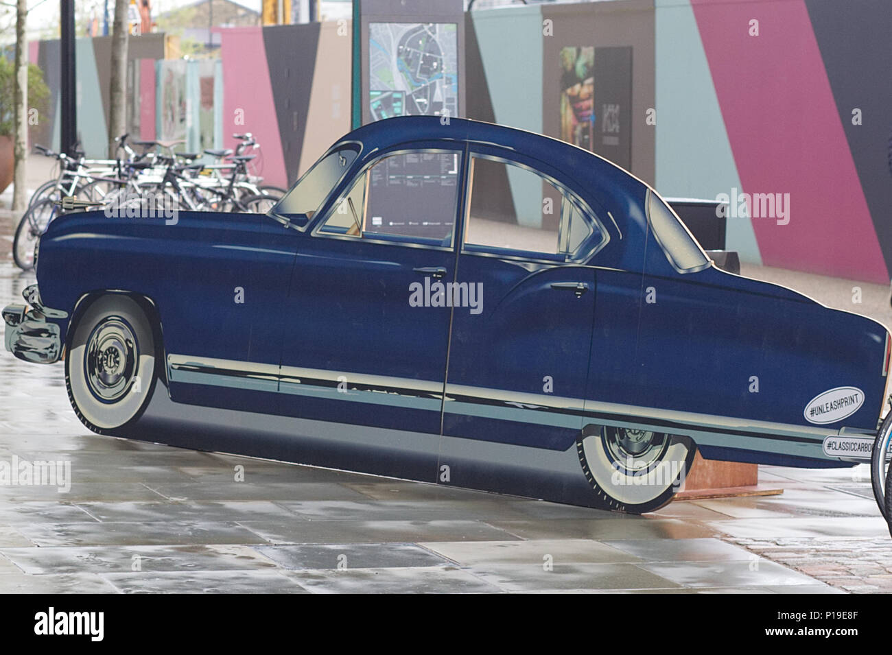 Vintage car boot kings cross London Stock Photo Alamy