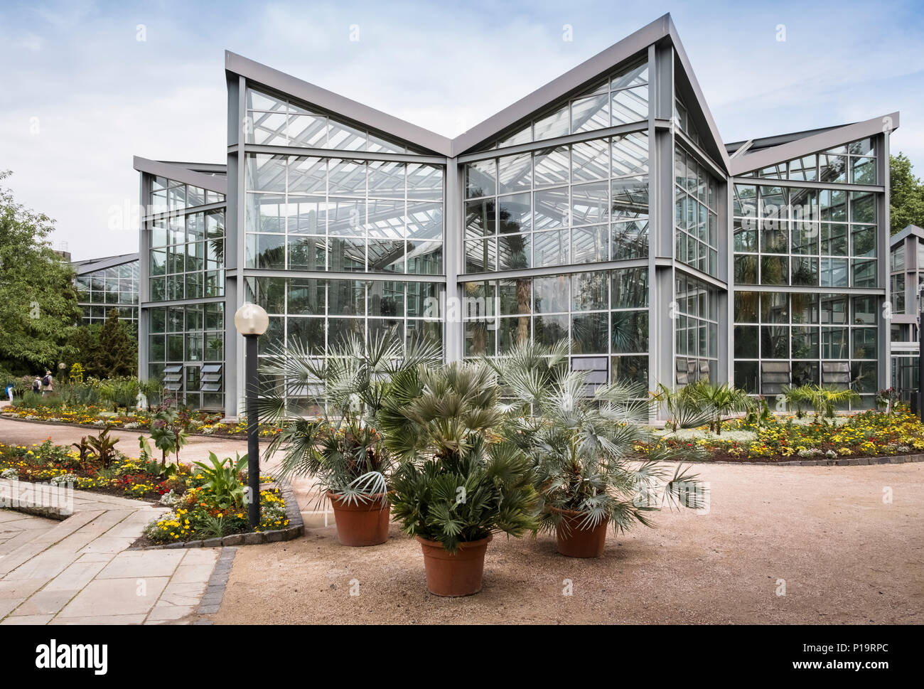 Exterior Of A Tropicarium Glasshouse Building Inside Palmengarten