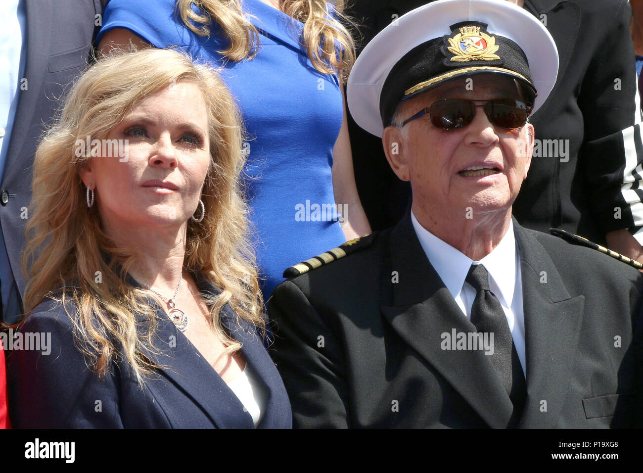 Princess Cruises and the original cast of 'The Love Boat' receive a Friend of the Hollywood Walk of Fame honorary Star plaque held at Dolby Theatre  Featuring: Jill Whelan, Gavin MacLeod Where: Los Angeles, California, United States When: 10 May 2018 Credit: Nicky Nelson/WENN.com Stock Photo