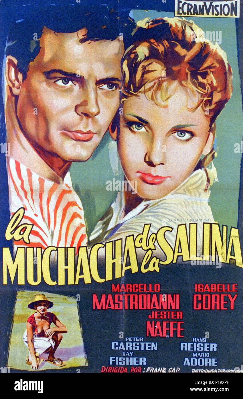 Original Film Title: LA RAGAZZA DELLA SALINA. English Title: SAND, LOVE AND  SALT. Film Director: FRANTISEK CAP. Year: 1957. Credit: RIZZOLI FILM /  Album Stock Photo - Alamy