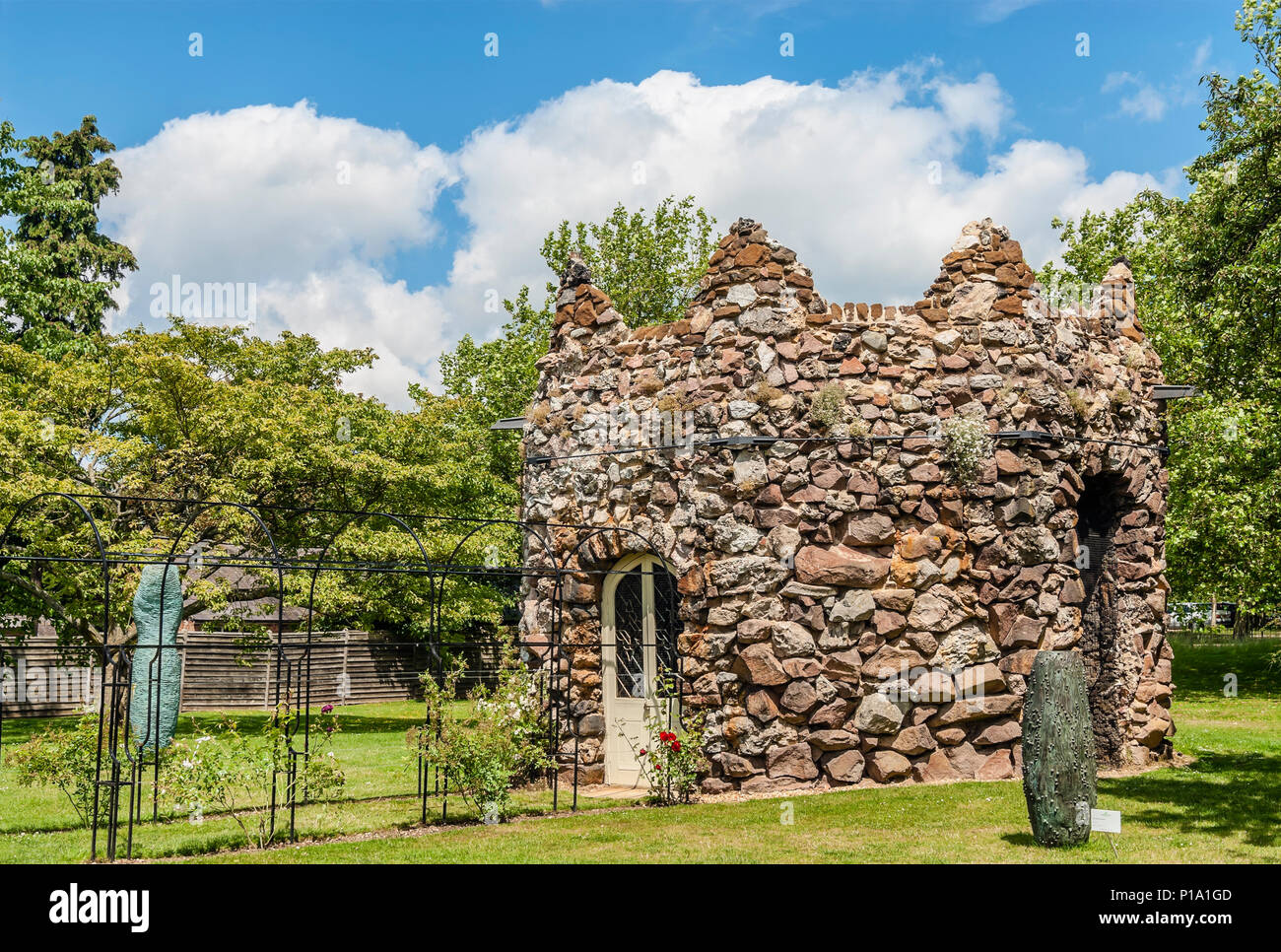 Folly at Woburn Abbey and Gardens, near Woburn, Bedfordshire, England. Stock Photo