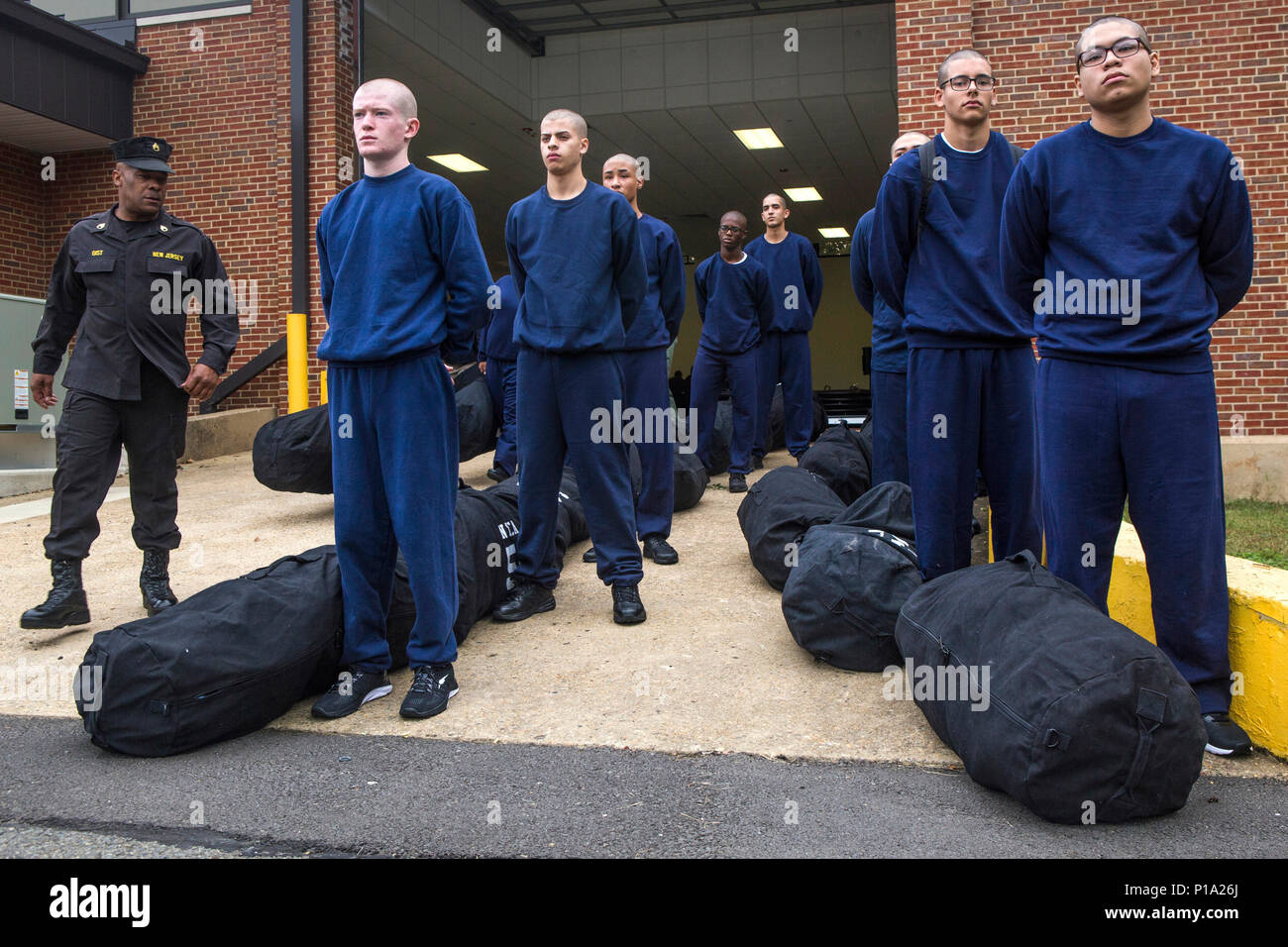 New Jersey Youth Challenge Academy Class 45 Candidates Line Up In