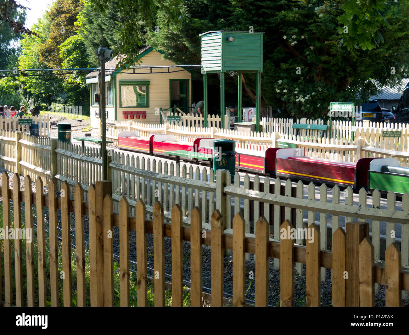 Miniature railway at Swanley Park Stock Photo