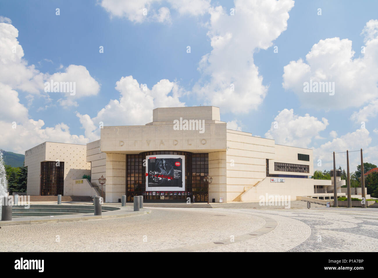 Nitra, Slovakia - JUNE 2018: building of Andrej Bagar Theater on Main square in Nitra city in Slovakia. Stock Photo