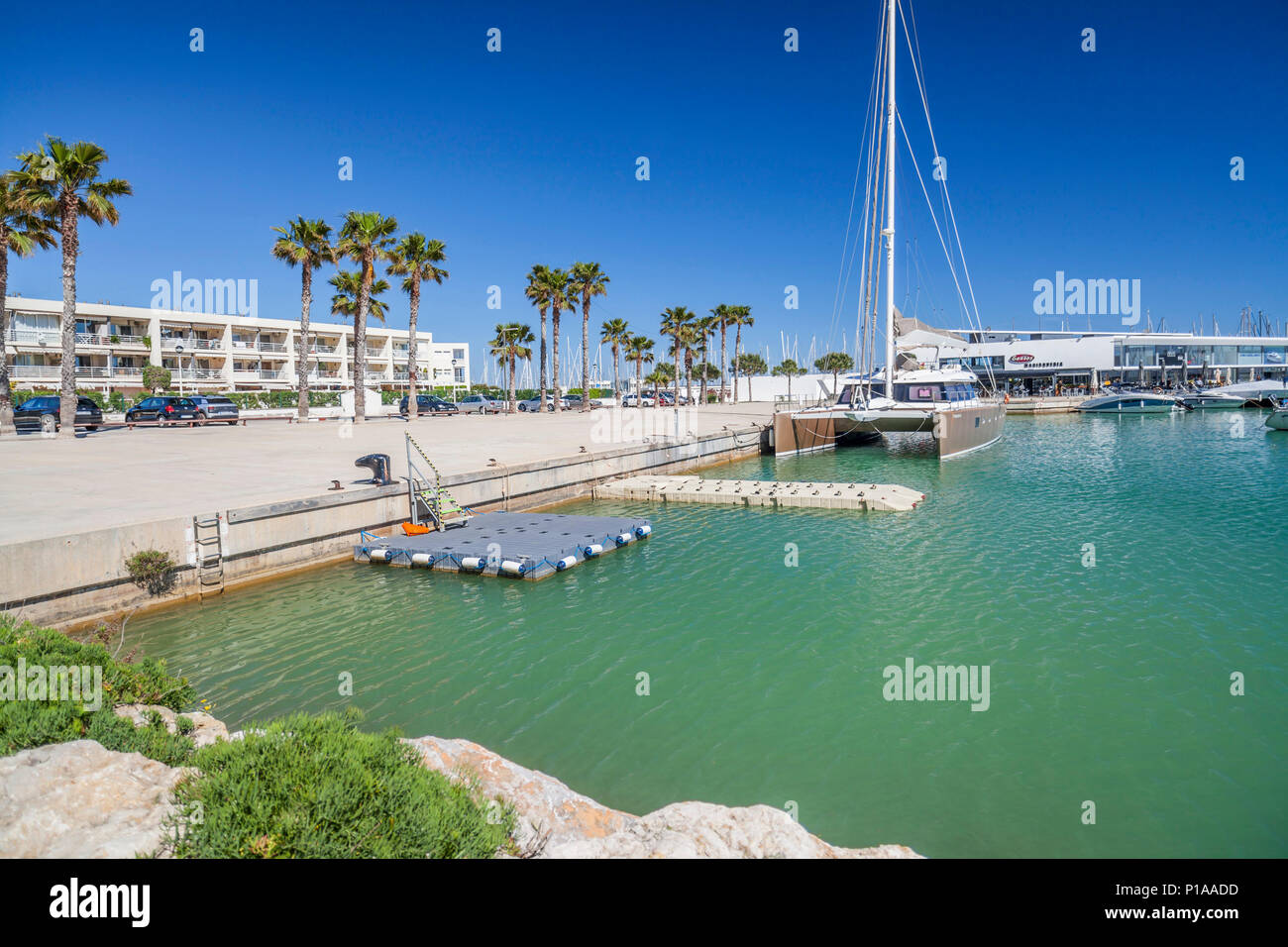 Marina of Port Ginesta, catalan village of Sitges,Catalonia Stock Photo -  Alamy