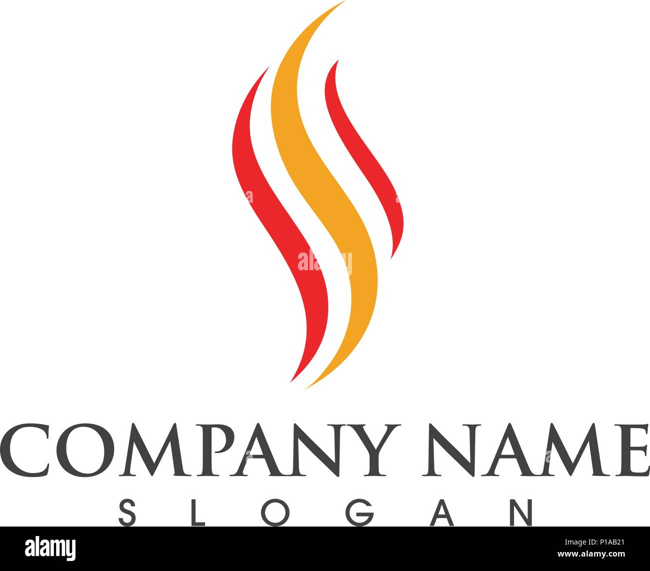 Fire flame Logo Template vector illustration design Stock Vector Image ...