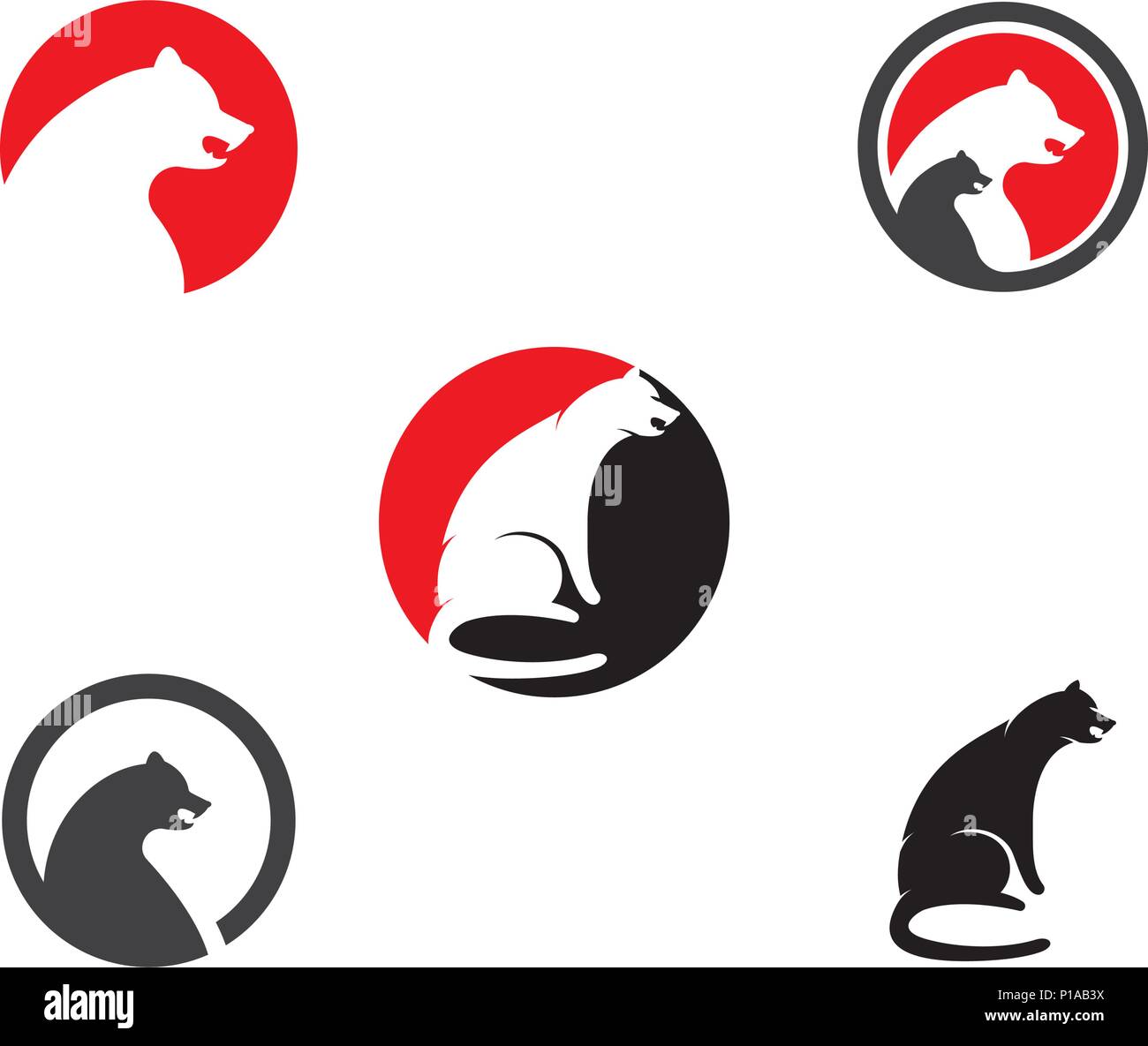 Puma Logo design vector illustration design template Stock Vector