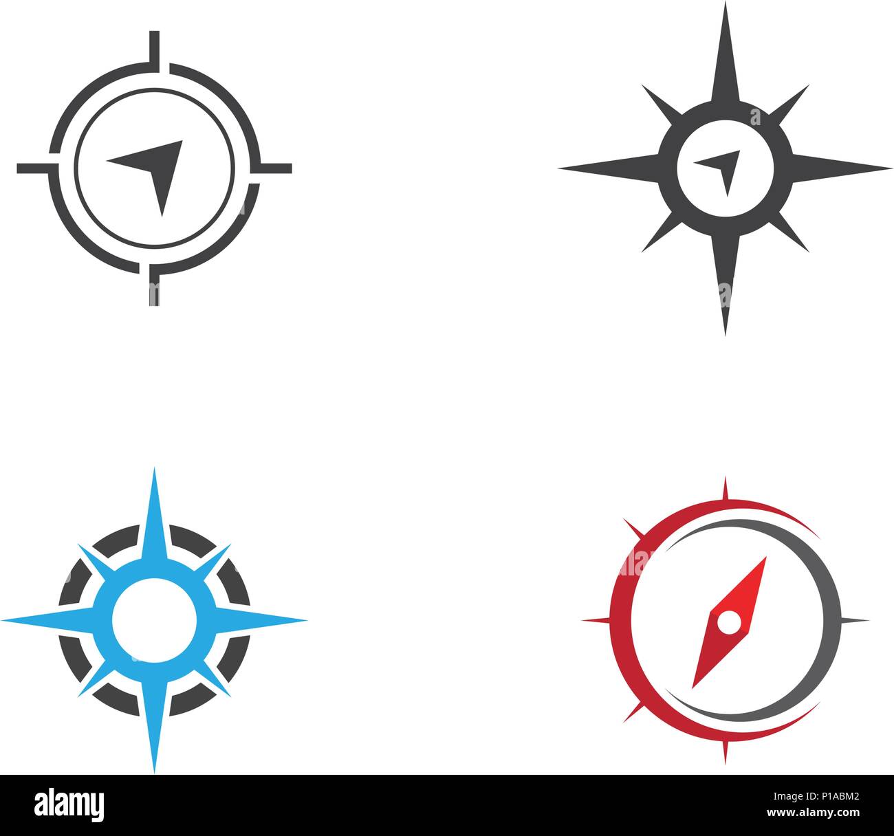 Compass Logo Template vector icon illustration design Stock Vector ...