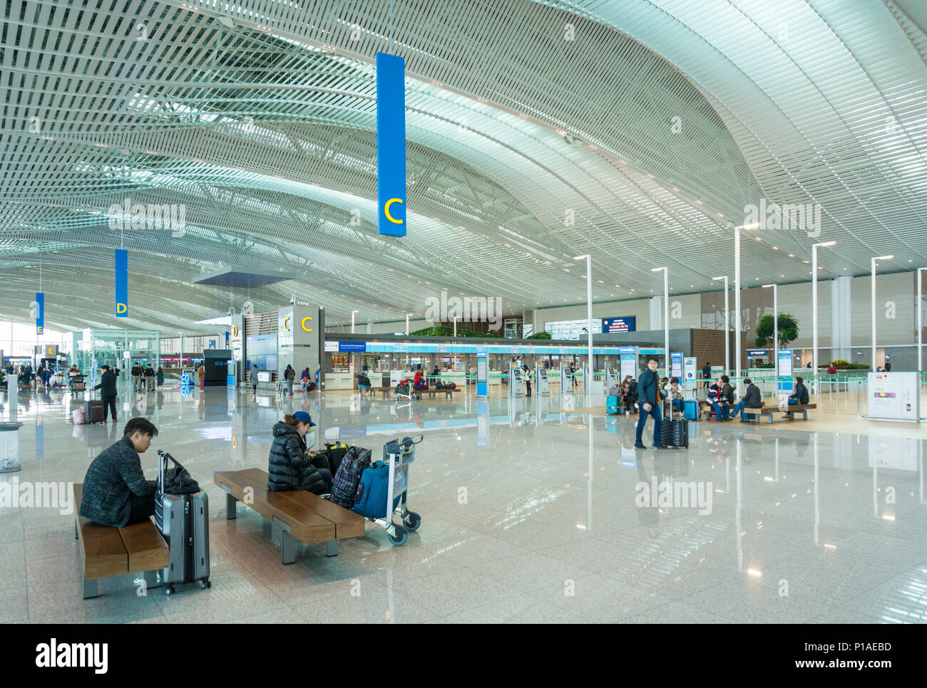 South korea seoul south korea seoul incheon airport terminal 2 seoul airport south korea asia Stock Photo