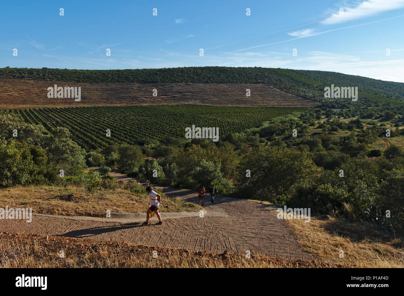 Road to Queda do Vigario waterfall in Alte. Algarve, Portugal Stock Photo