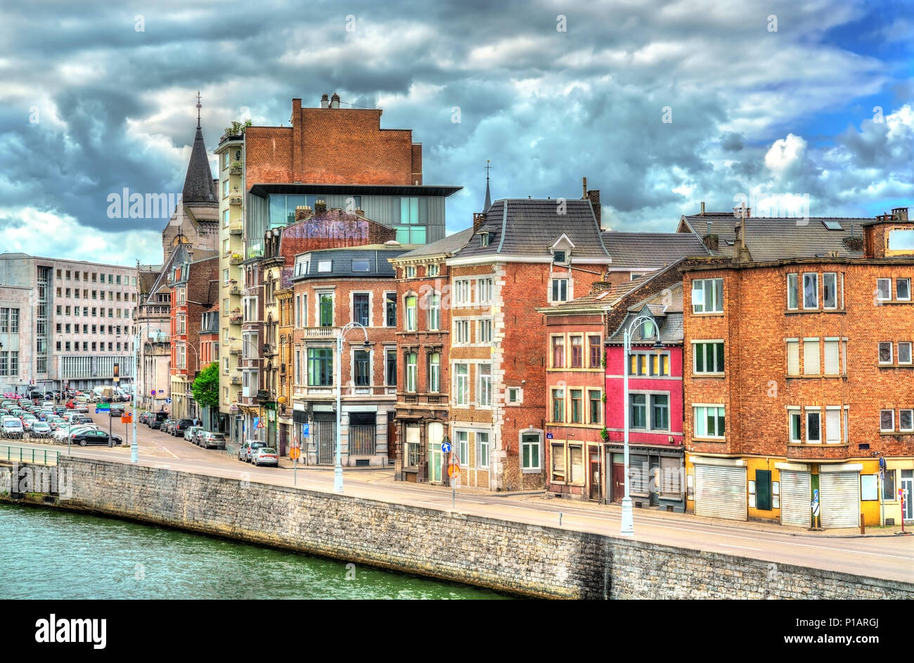 Typical buildings in the city centre of Liege, Belgium Stock Photo - Alamy
