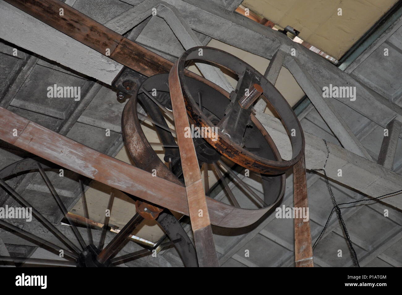Transmission of mechanical energy between machines, belt Stock Photo