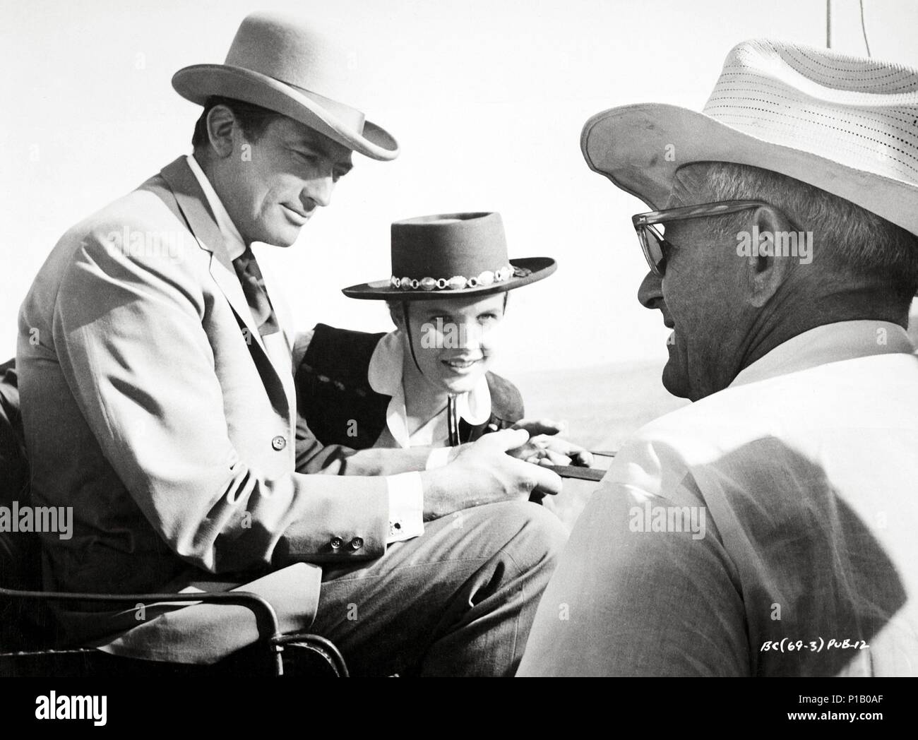 Original Film Title: THE BIG COUNTRY.  English Title: THE BIG COUNTRY.  Film Director: WILLIAM WYLER.  Year: 1958.  Stars: WILLIAM WYLER; GREGORY PECK; CARROLL BAKER. Credit: UNITED ARTISTS / Album Stock Photo
