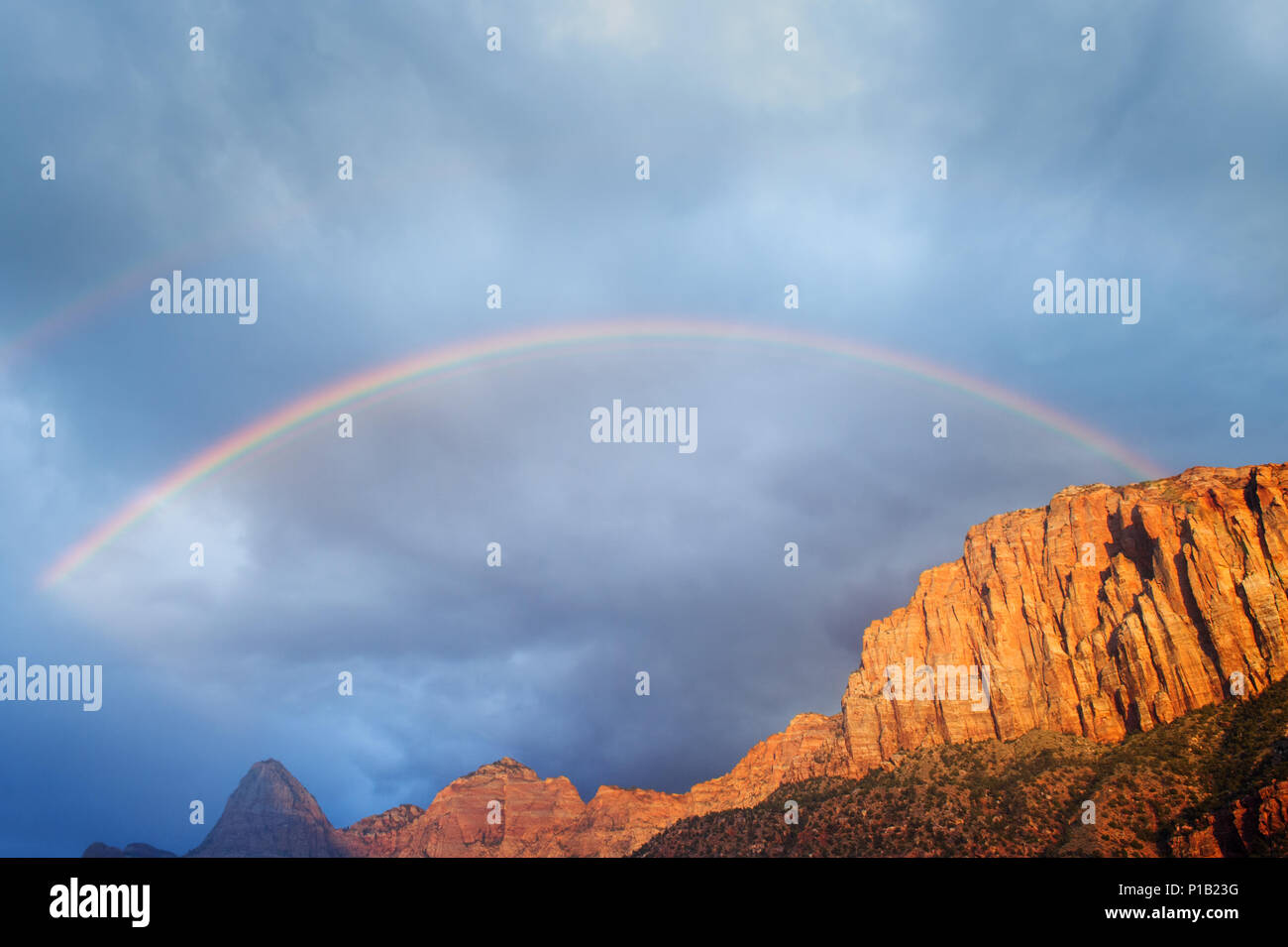 Partial double rainbow hires stock photography and images Alamy