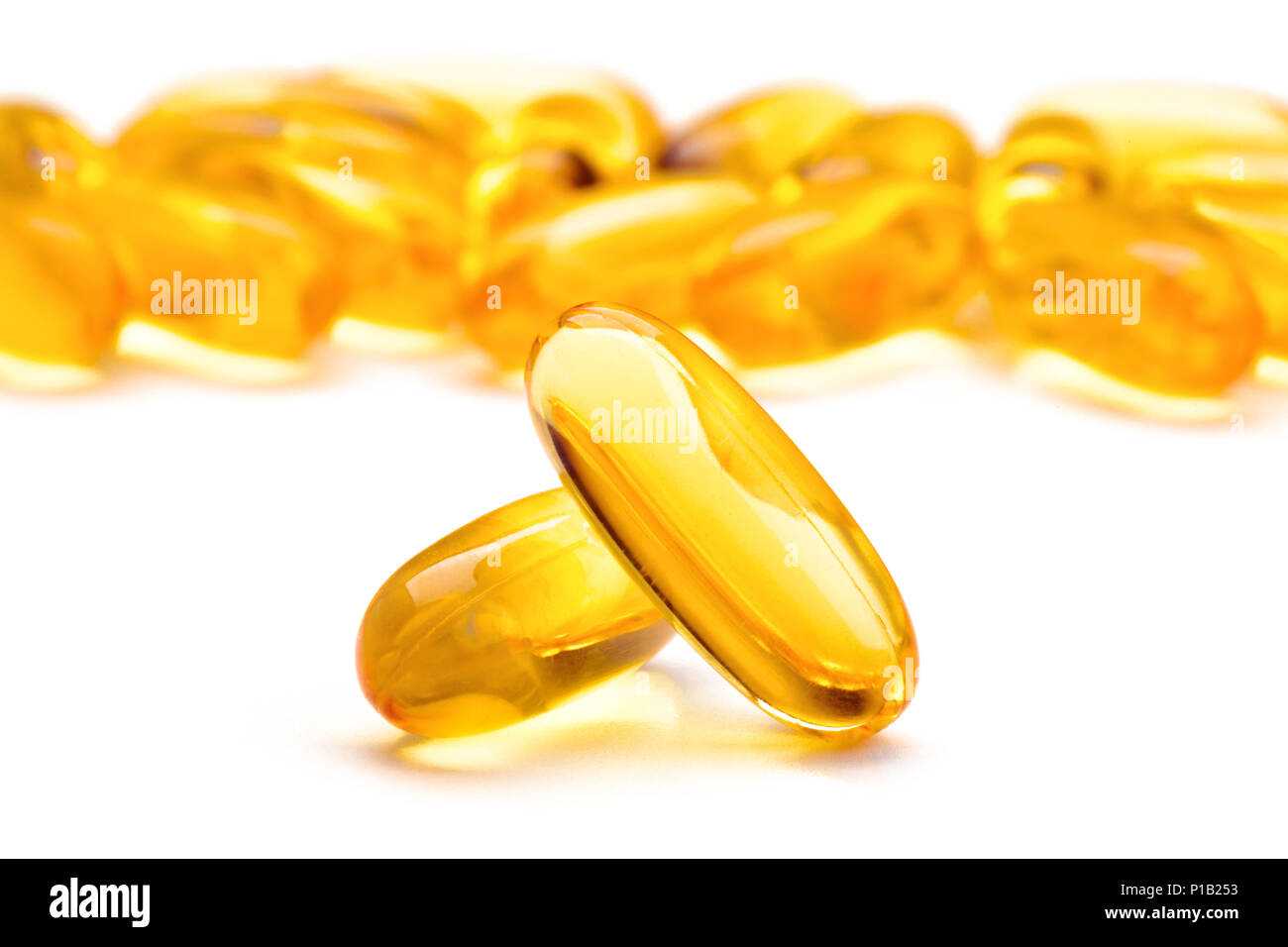 Omega 3 gel capsules Stock Photo Alamy
