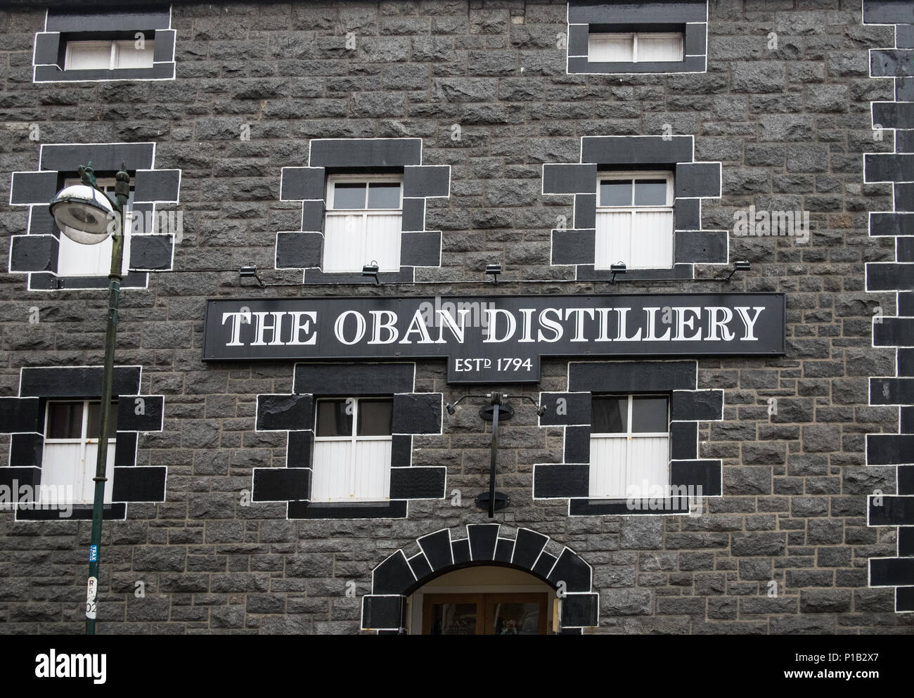 Oban whiskey distillery Stock Photo