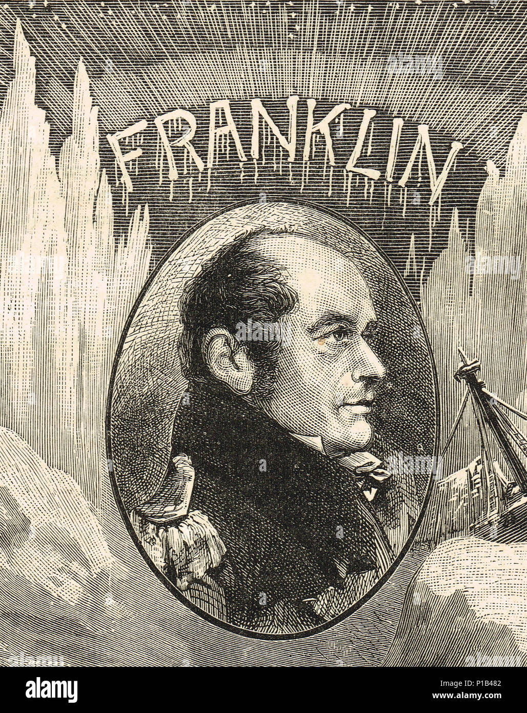 Sir John Franklin, Arctic explorer Stock Photo