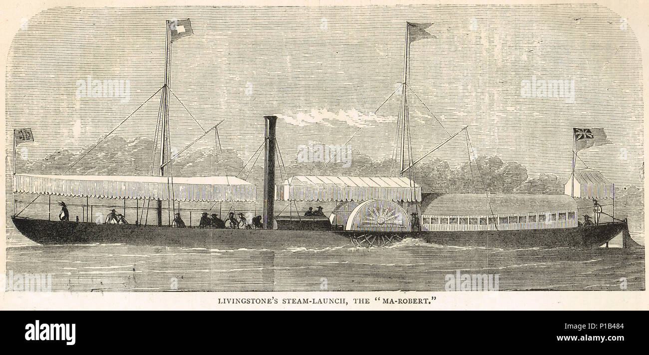 Dr Livingstone's Steam Launch, the MaRobert, named in honor of wife