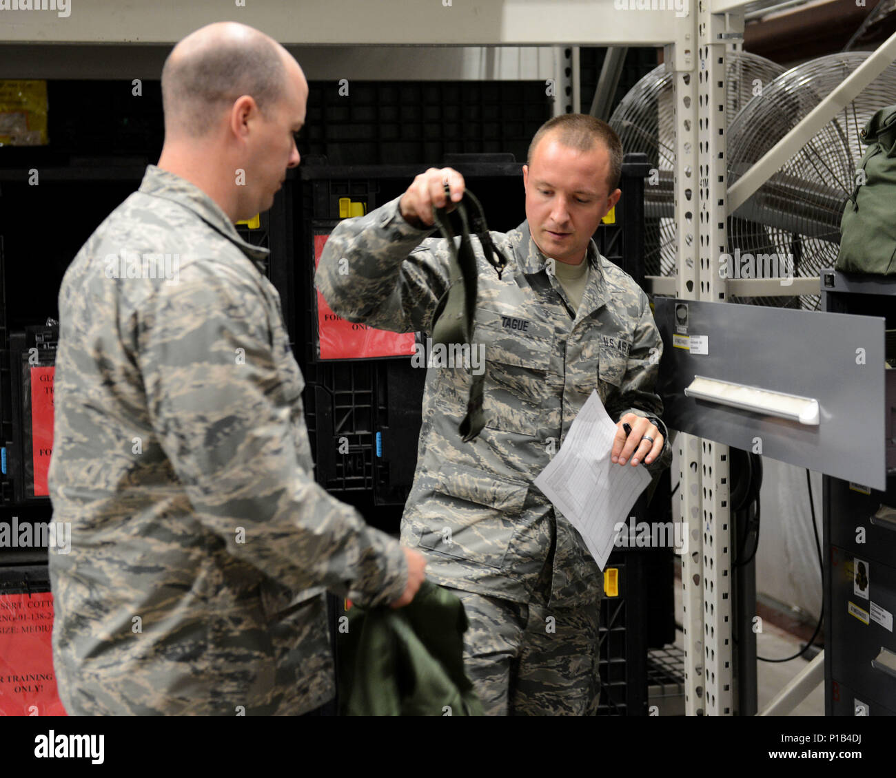 Tech. Sgt. Ricky Tague, 155th Logistics Readiness Squadron, issues ...