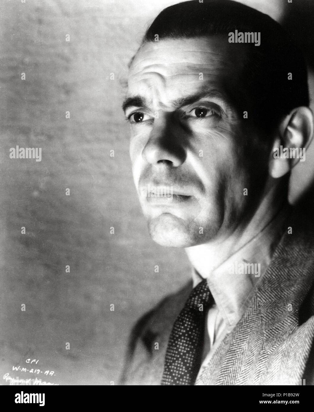 Stars RAYMOND MASSEY Stock Photo Alamy