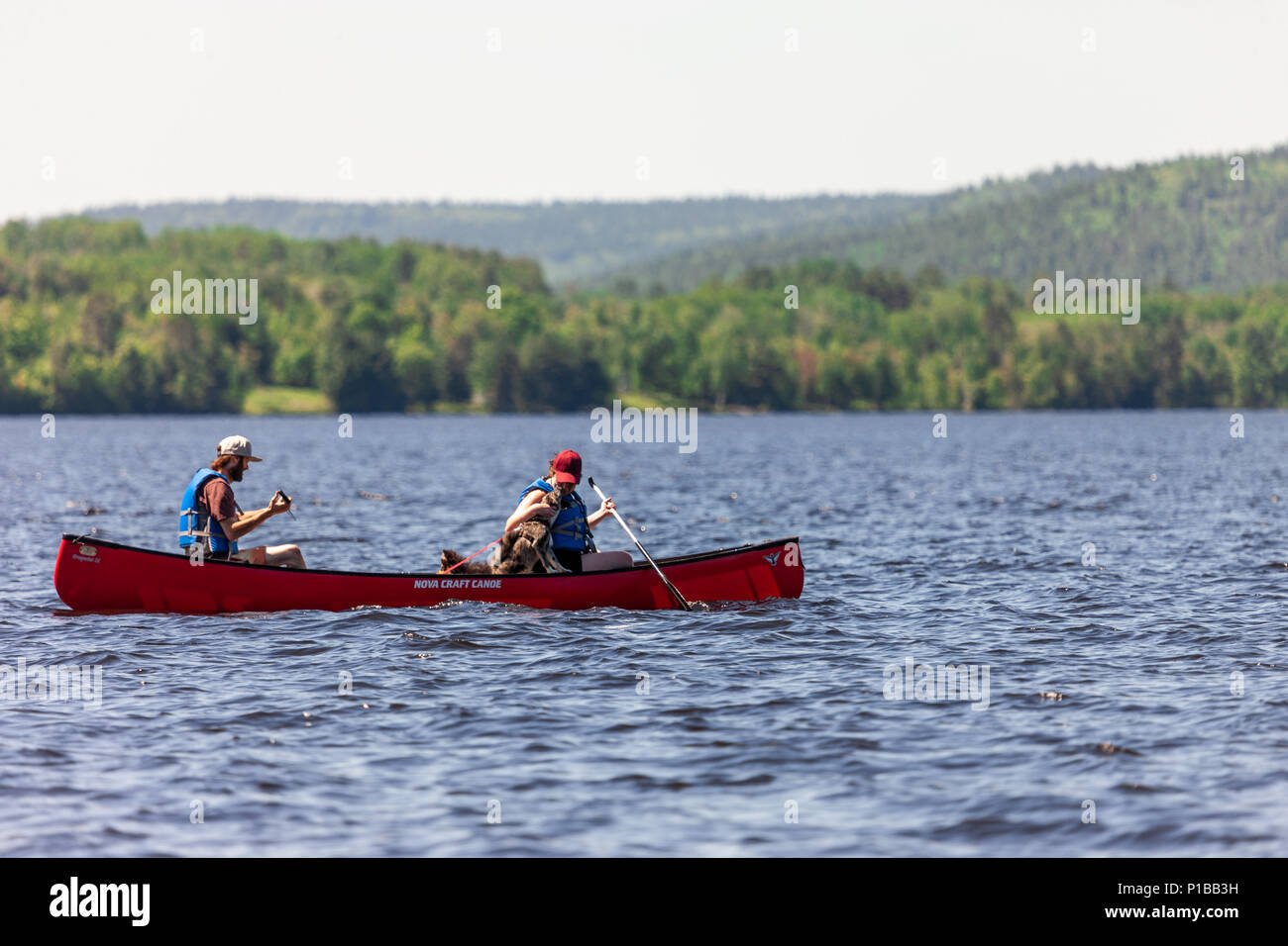 Paddlers make they way along the Ottawa River inside Driftwood