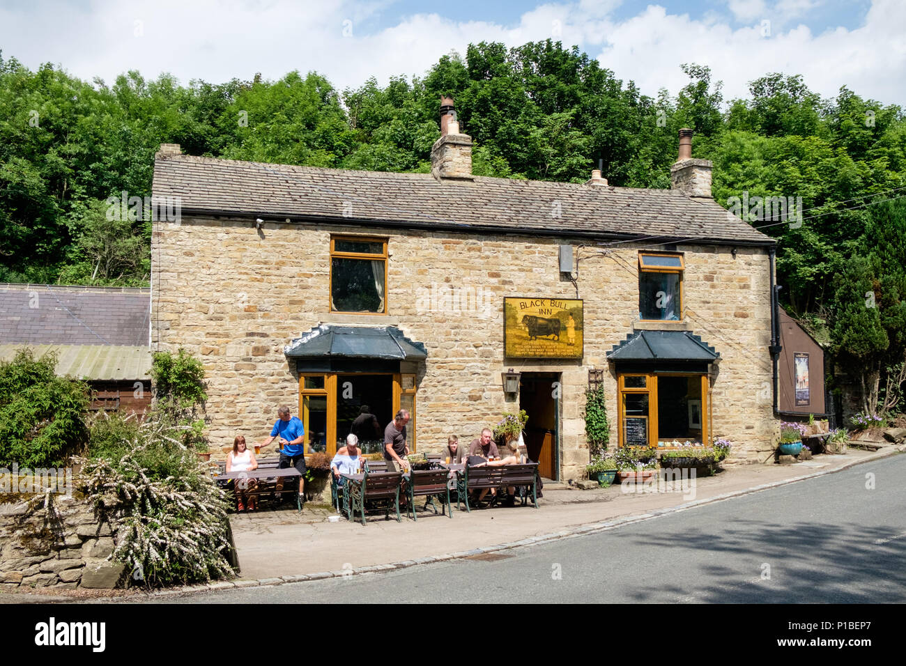 Exterior of The Black Bull Inn at Frosterley, Weardale, County Durham, England, UK. Stock Photo