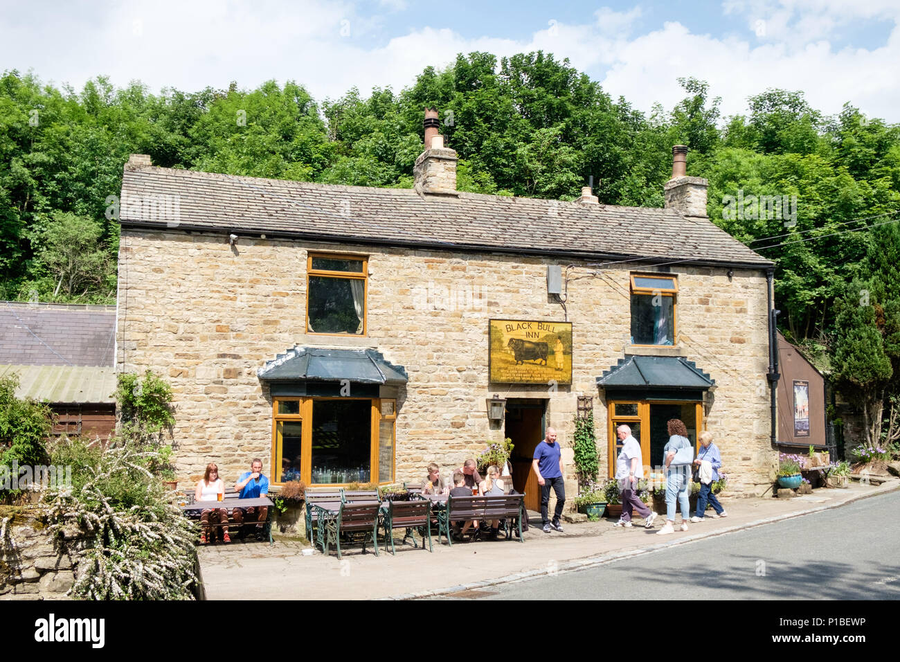 Exterior of The Black Bull Inn at Frosterley, Weardale, County Durham, England, UK. Stock Photo