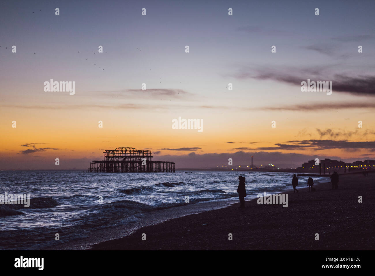 Brighton west pier burnt down hires stock photography and images Alamy
