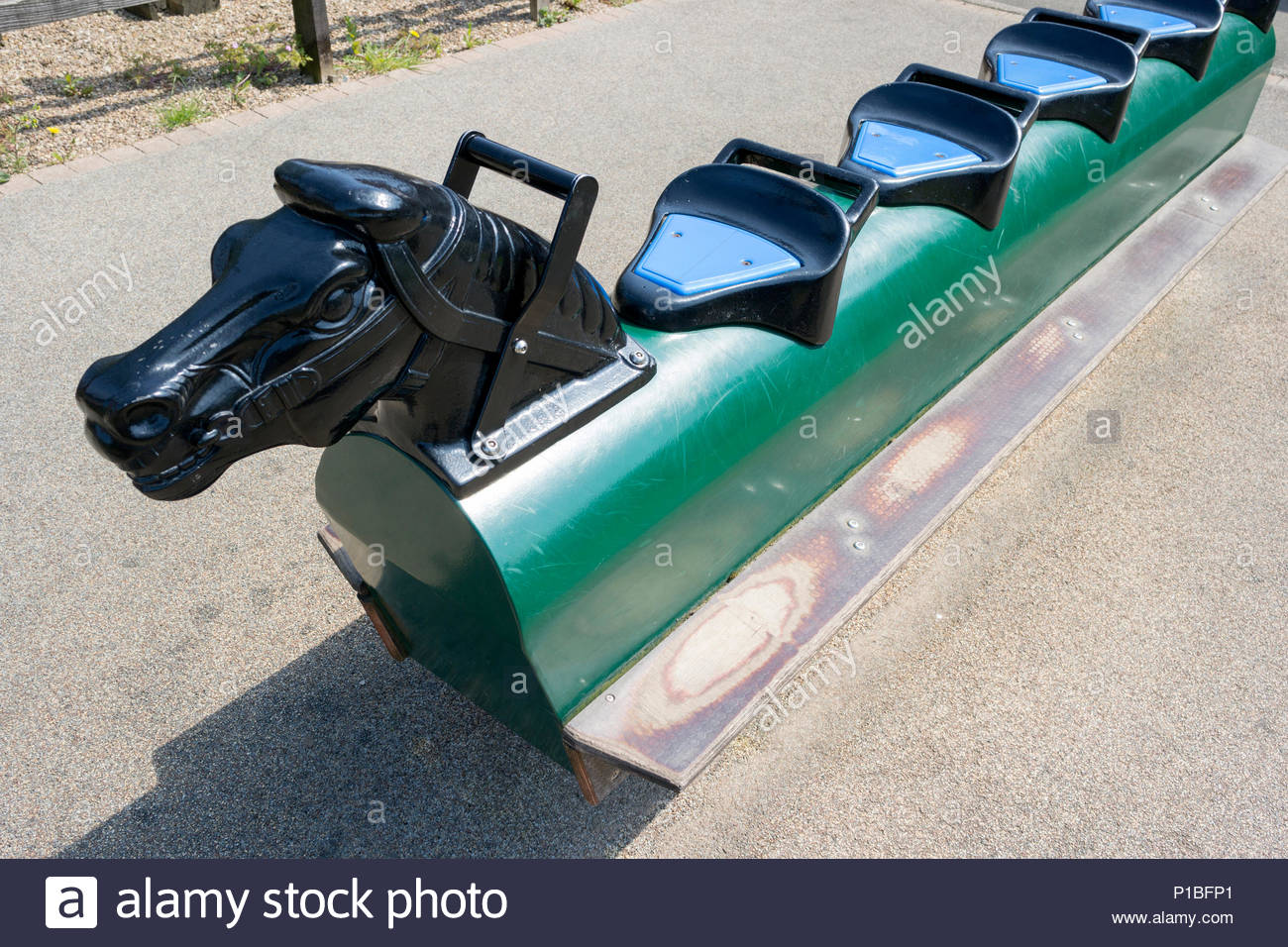 Playground With Rocking Horse High Resolution Stock Photography and