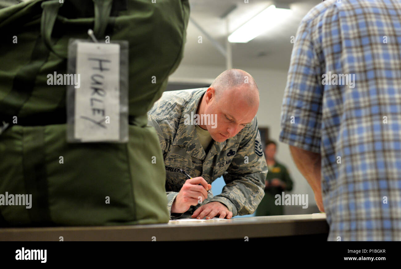 U.S. Air Force Master Sgt. Luka Hurley, a production superindendent