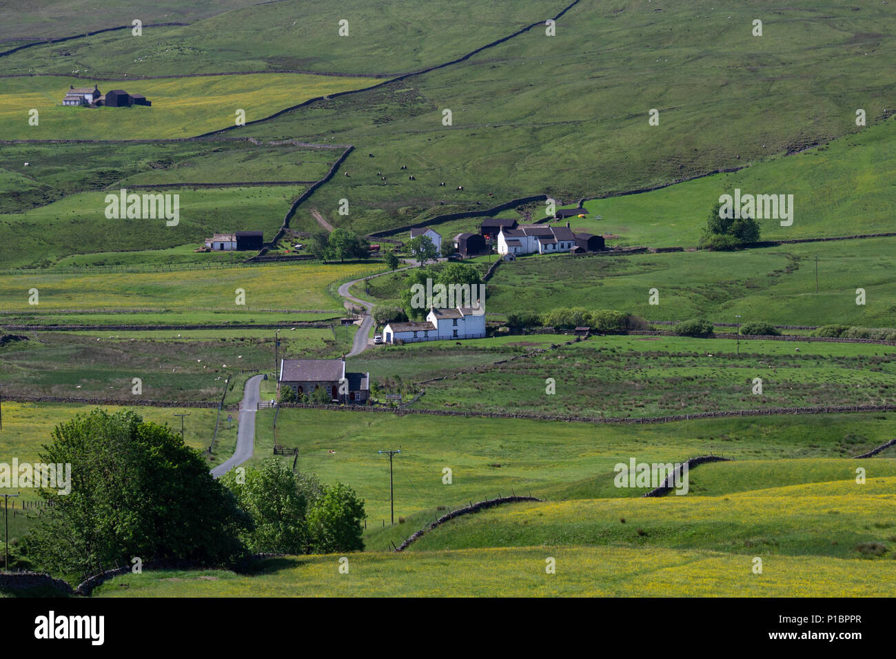 Harwood in Upper Teesdale, County Durham Stock Photo