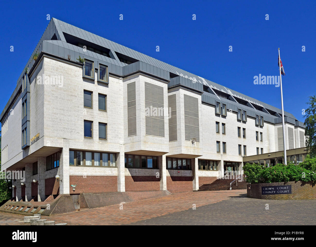 Maidstone Combined Court Centre (Crown and County courts) Barker Road, Maidstone, Kent, England, UK. Stock Photo