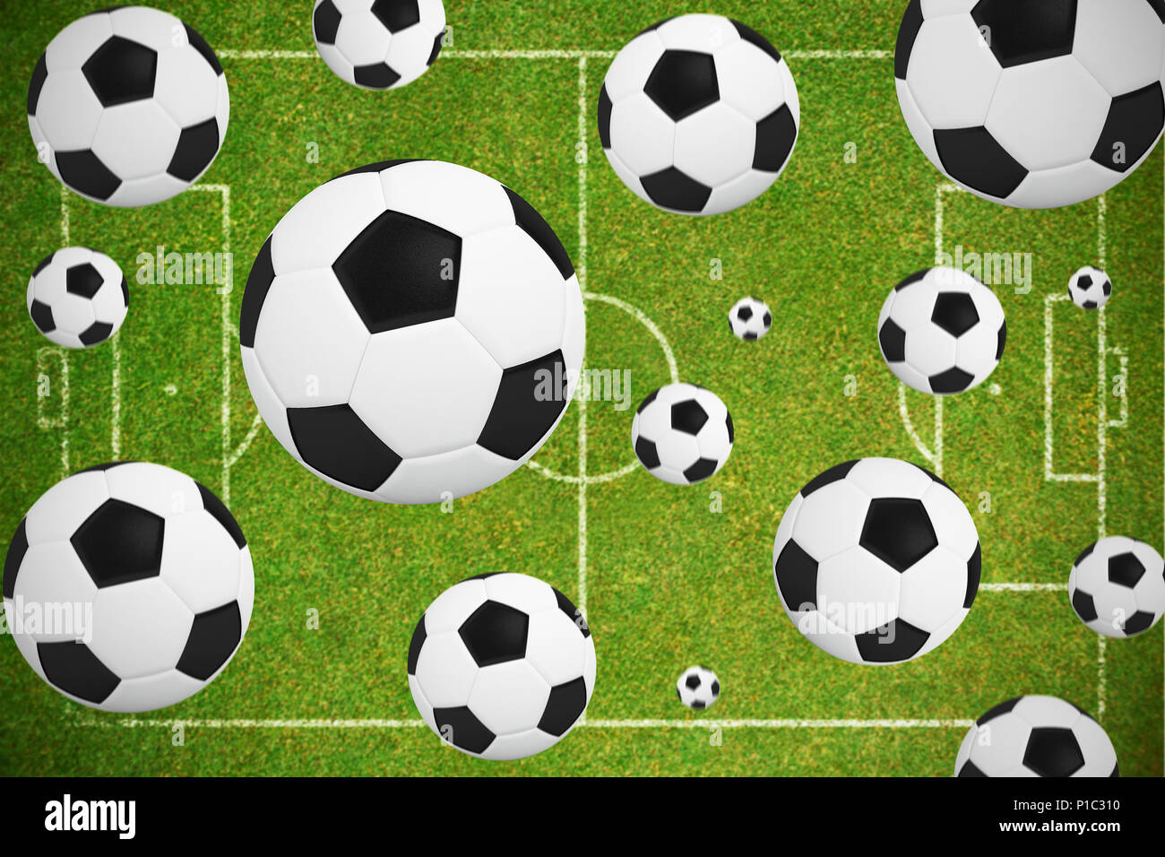 Black White Footballs Stock Photos & Black White Footballs Stock Images