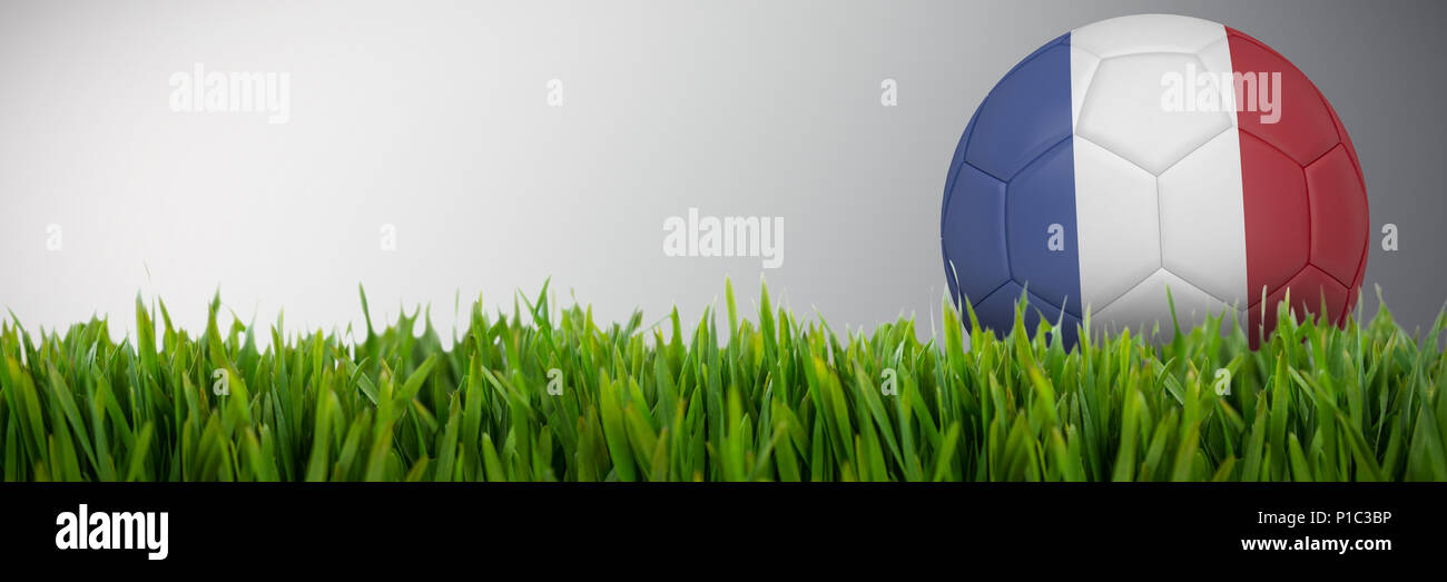Composite image of football in france colours Stock Photo