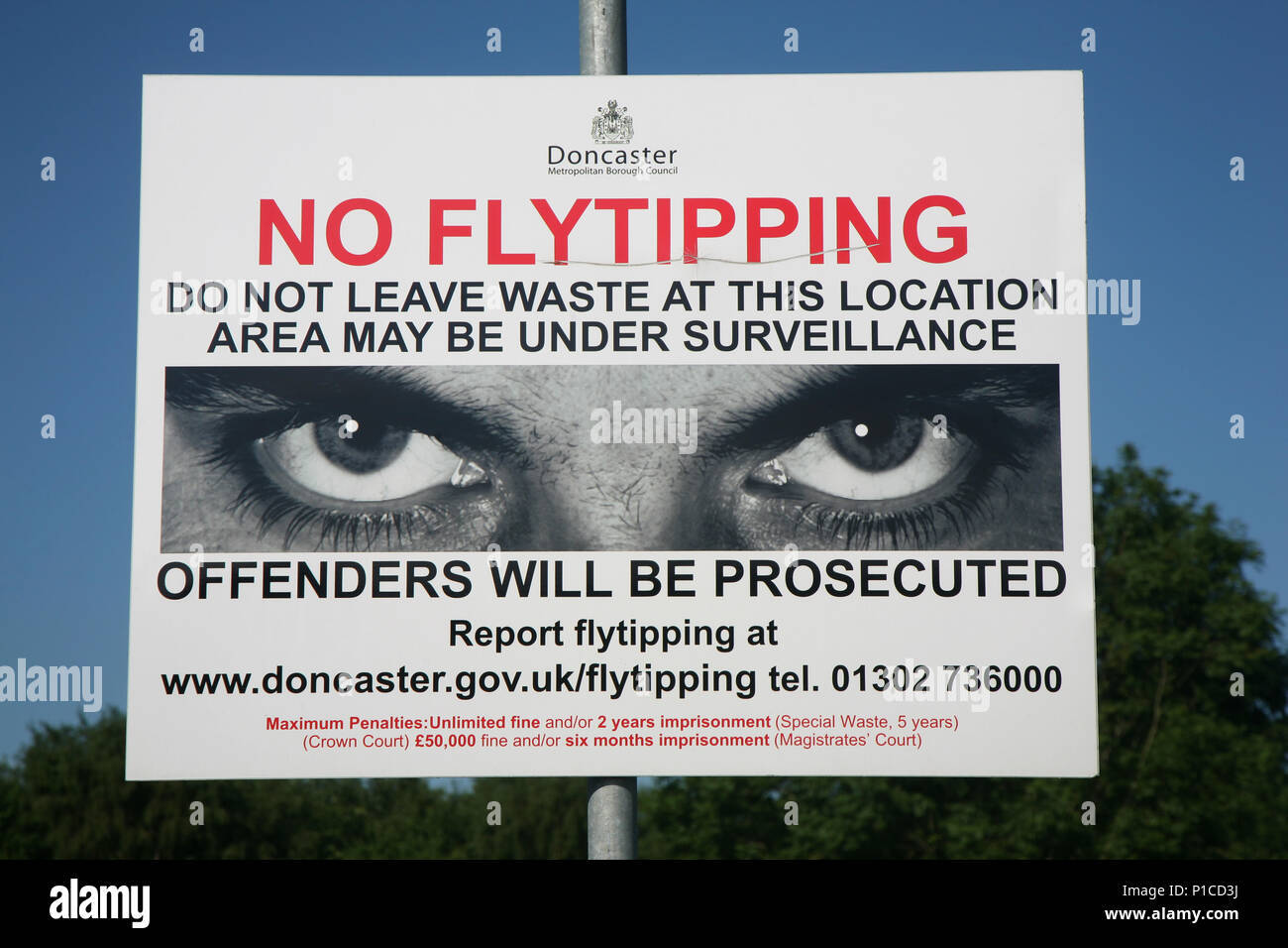 Illegal fly tipping rubbish near hires stock photography and images