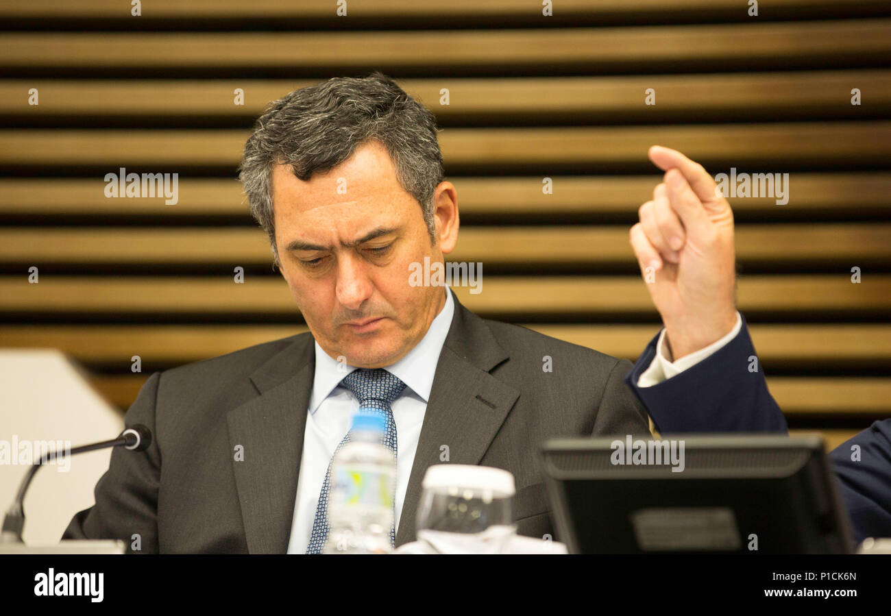 SÃO PAULO, SP - 11.06.2018: MINISTRO GUARDIA FALA EM SÃO PAULO - On Monday afternoon, Finance Minister Eduardo Guardia attended a meeting with the president-in-office of CIESP and FIESP José Ricardo Roriz Coelho at the entity&#39;s headquarters in São Paulo. (Photo: Bruno Rocha/Fotoarena) Stock Photo