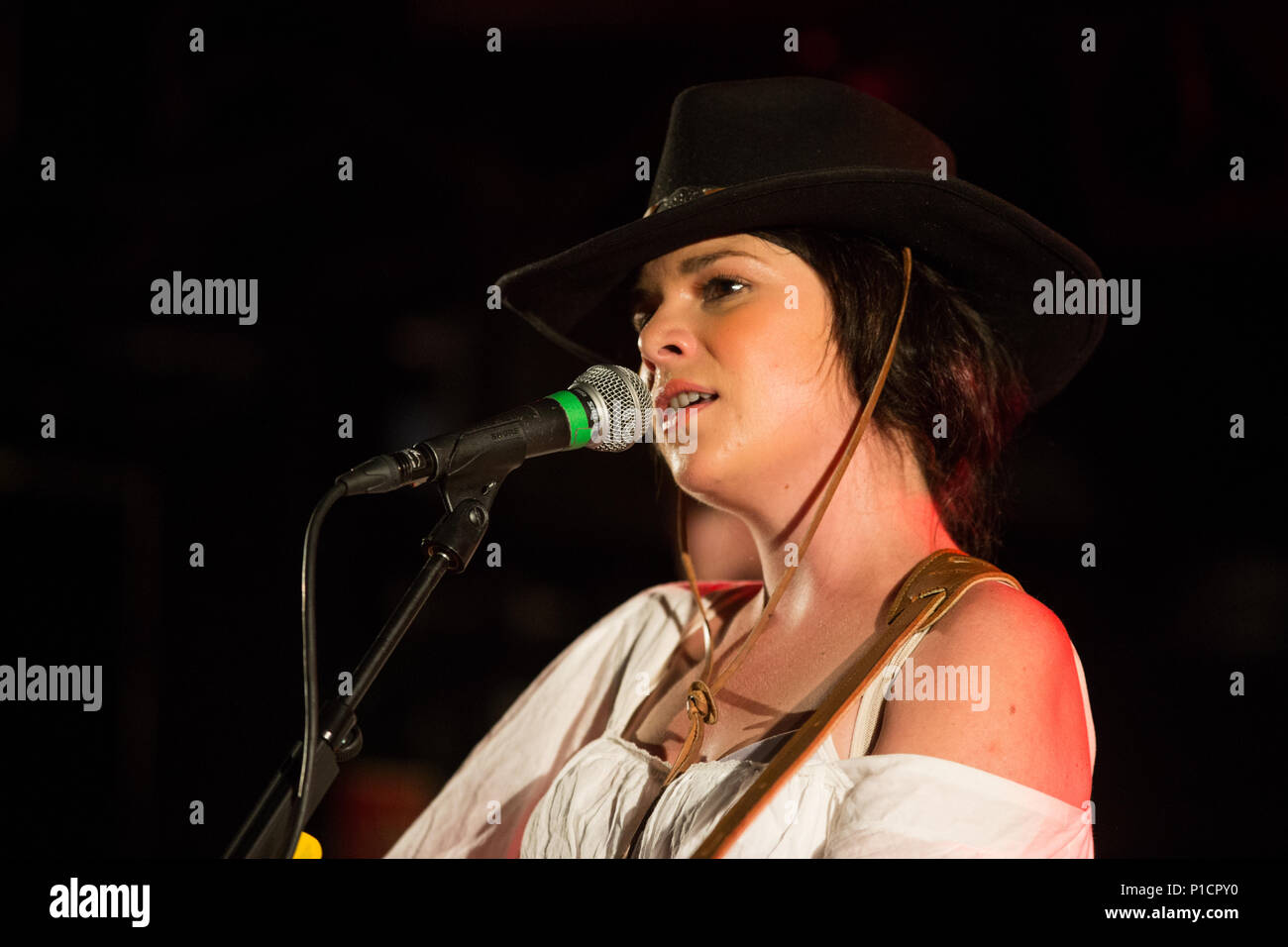 Norway, Oslo - June 11, 2018. The Canadian-American singer and songwriter Whitney Rose performs a live concert at John Dee in Oslo. (Gonzales Photo - Per-Otto Oppi). Credit: Gonzales Photo/Alamy Live News Stock Photo