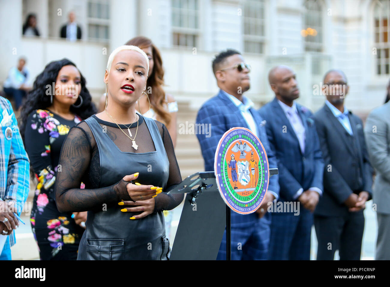 New York, USA. 11th June 2018. Bobbi Storm attends the 2018 Power of Influence Awards at New York's City Hall on June 11th, 2018 Credit: MPA/Alamy Live News Stock Photo