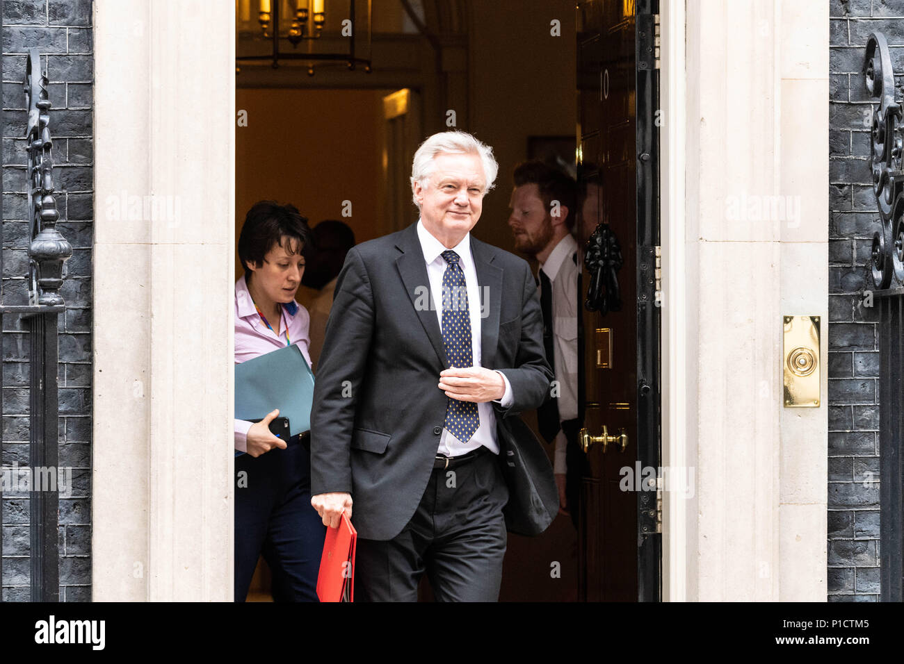 London 12 June 2018, David Davis Brexit Secretary,, leaves Cabinet meeting at 10 Downing Street, London Credit Ian Davidson/Alamy Live News Stock Photo