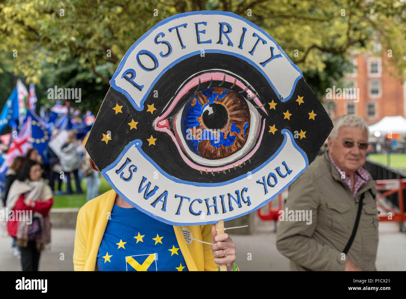 London 12 June 2018, Brexit Protest outside the House of Coomons London Credit Ian Davidson/Alamy Live News Stock Photo
