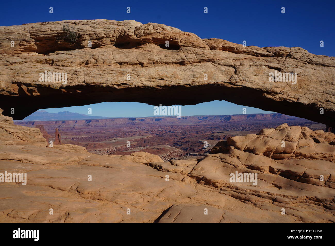 Mesa Arch in Canyonlands National Park in Moab, Utah. Stock Photo
