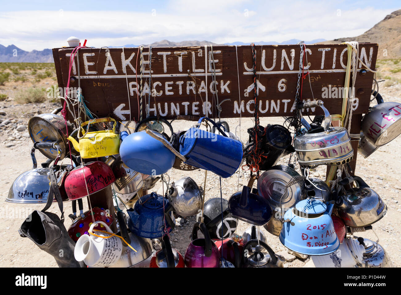Teakettle junction in Death Valley National Park in California, North