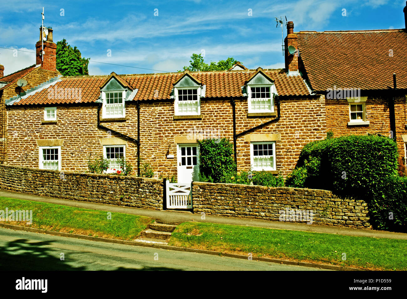 Country Cottages, Terrington, North Yorkshire, England Stock Photo - Alamy